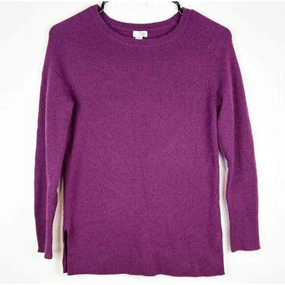 Halogen Cashmere Purple Jewel Tone Cashmere Sweater Work Office Winter, XS - Picture 1 of 6